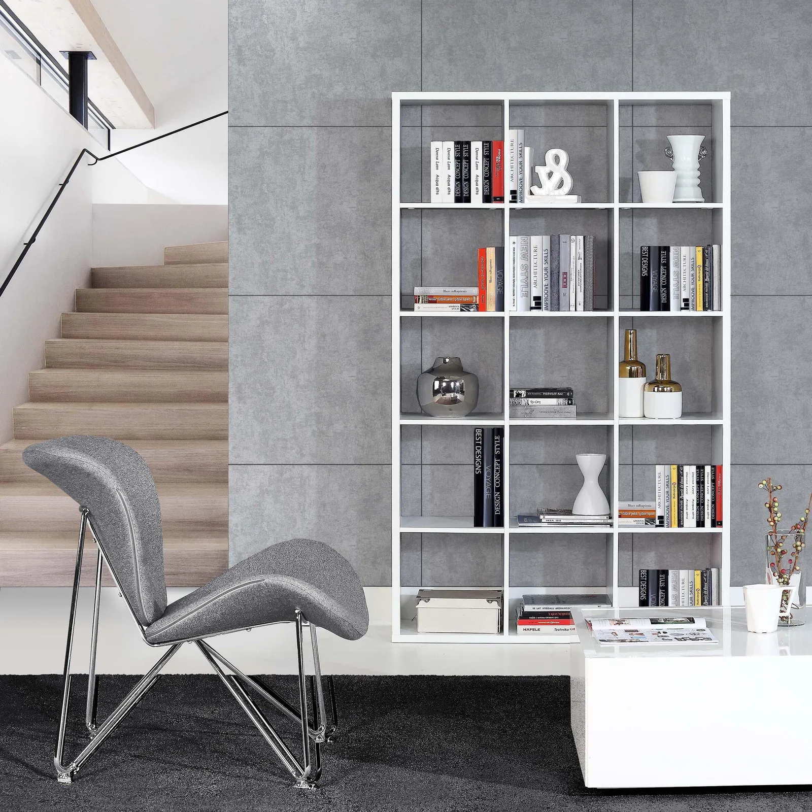 Furniture To Go Mauro 3x5 Storage Unit in in White 4
