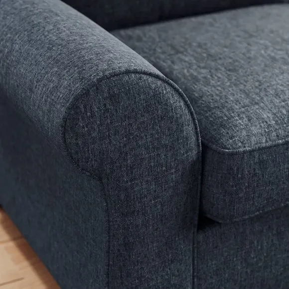 Flori Soft Chenille 3 Seater Sofa 4