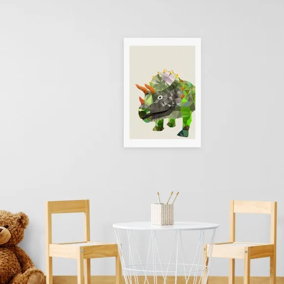 East End Prints Triceratops Print 1
