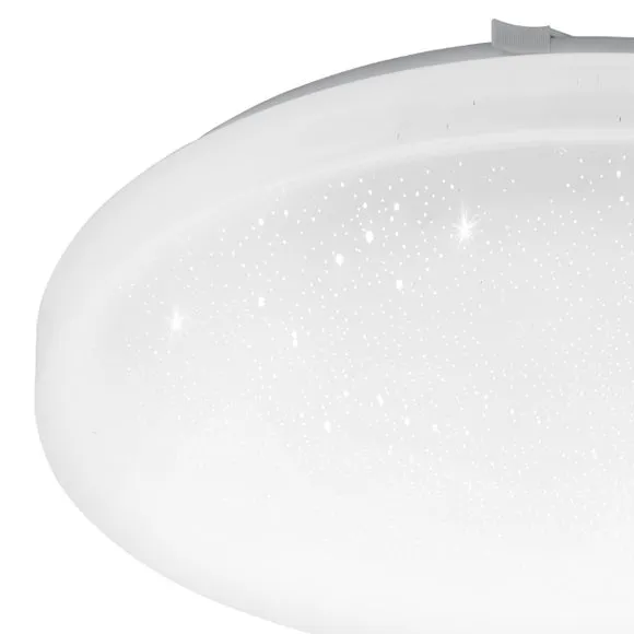EGLO Frania-S LED Rounded Crystal Effect Flush Wall and Ceiling Light 2