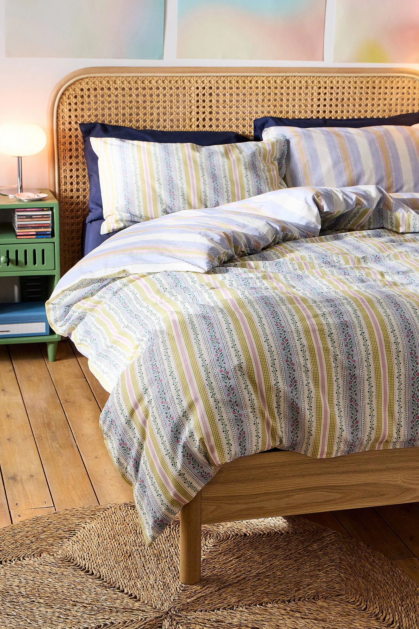 Darla Multi Stripe Reversible Duvet Set 2