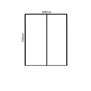 Wickes Lakemoor Slimline Depth Mirror Wall Unit - 600mm 2