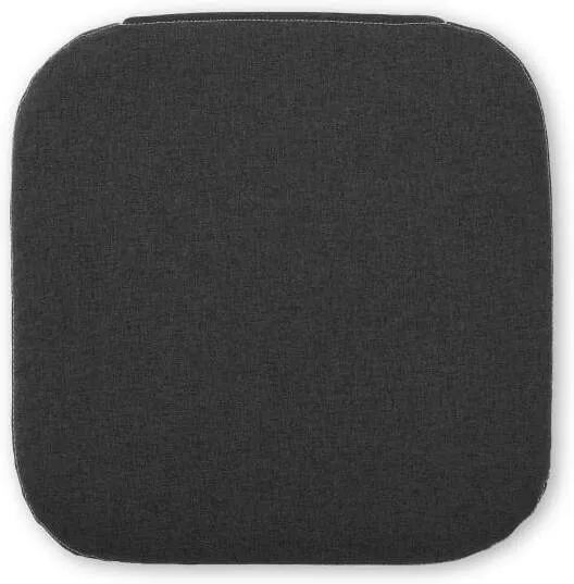 Dorin Set of 4 Seat Pads, 38 x 38cm, Charcoal Grey