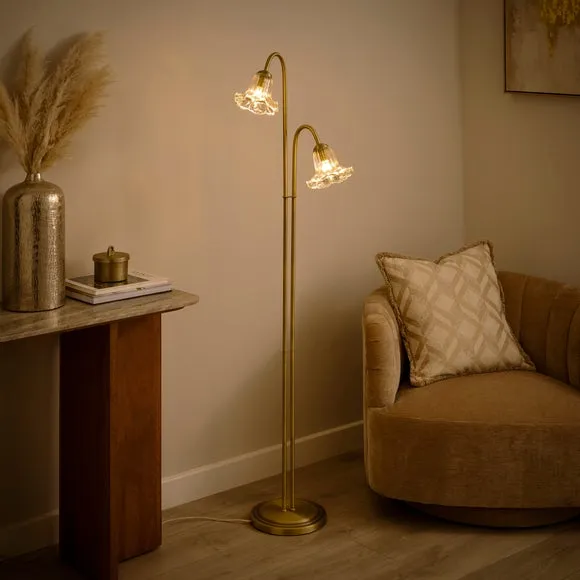 Sophia Floral 2 Light Floor Lamp 2