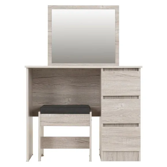Walker 3 Drawer Dressing Table with Stool 5