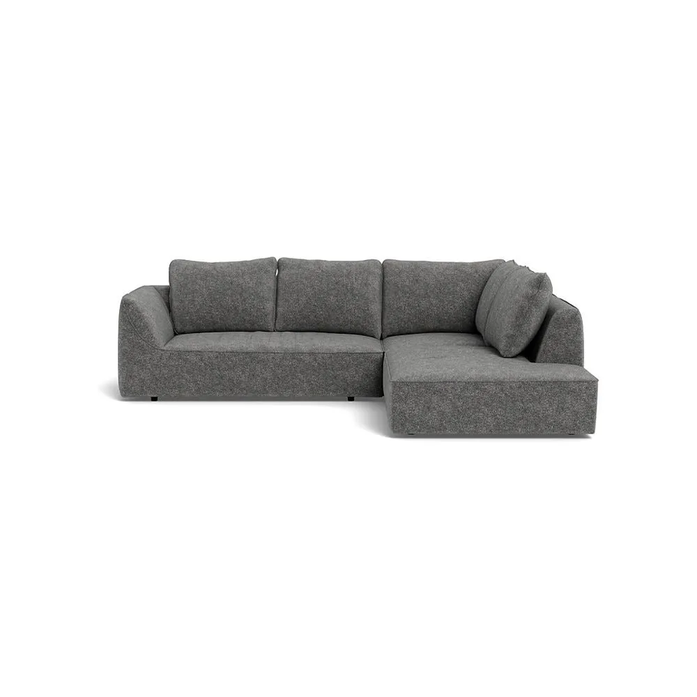 Heal's Morven Right Hand Facing Large Corner Sofa Melton Wool Shale 1