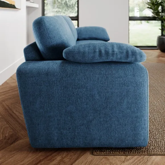 Magnus Vintage Soft Chenille 3 Seater Sofa 2