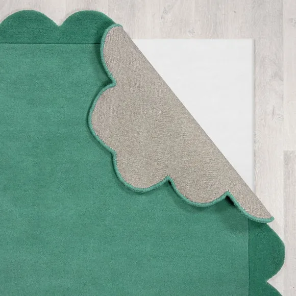 Milo Scallop Plain Wool Rug 3