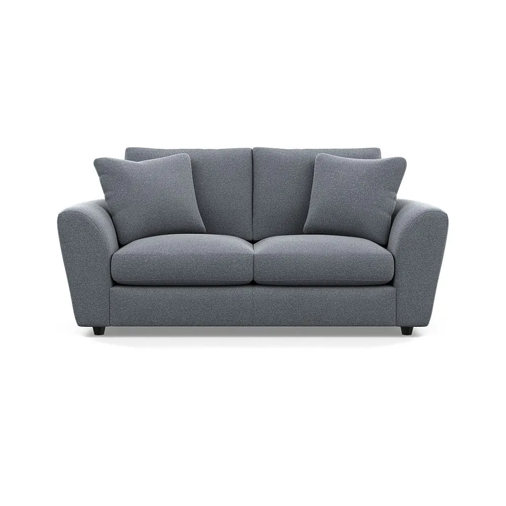 Heal's Snooze 3 Seater Sofa Boucle Steel Black Feet 1