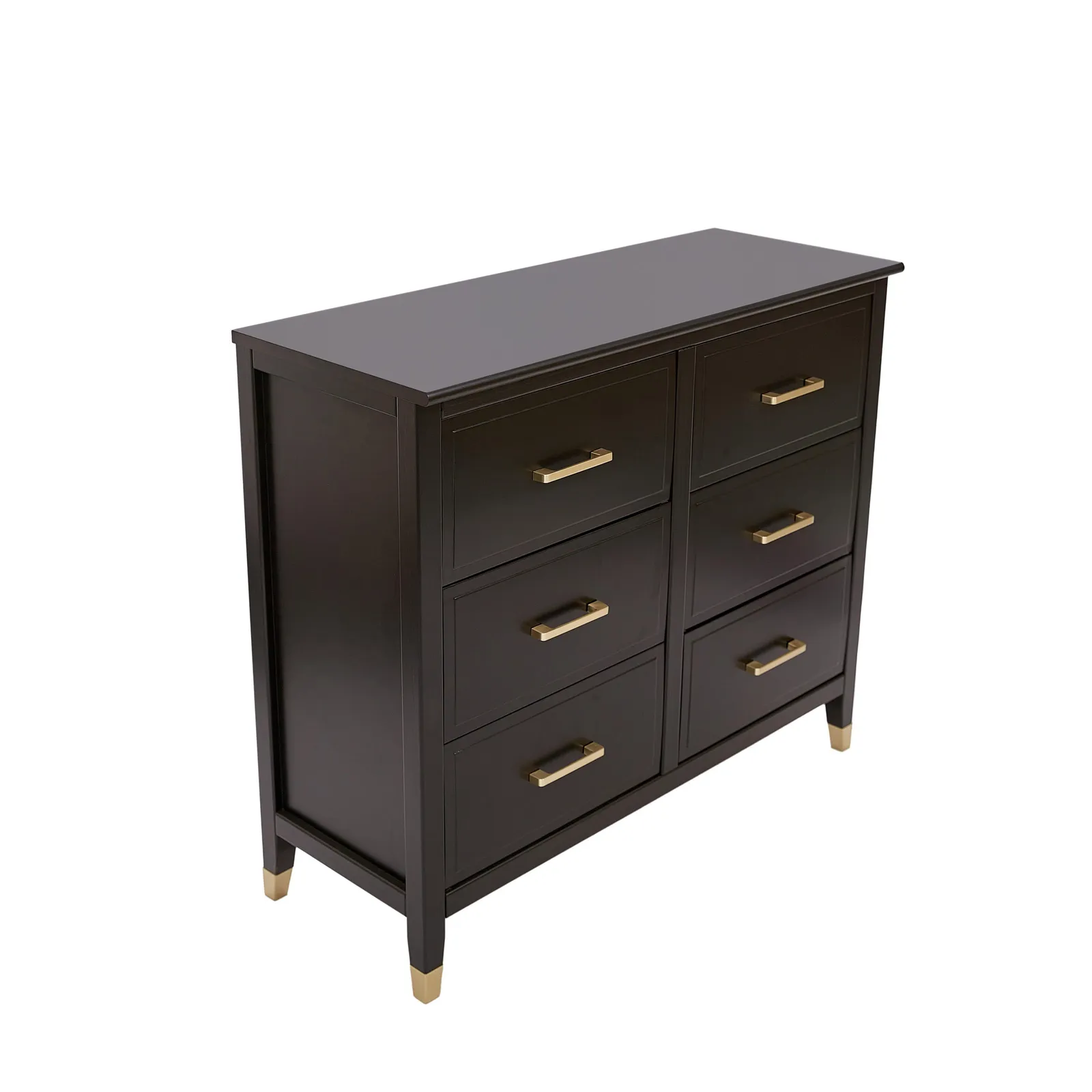 Cabinet Bits Palazzi 6 Drawer Chest of Drawers in Black 3