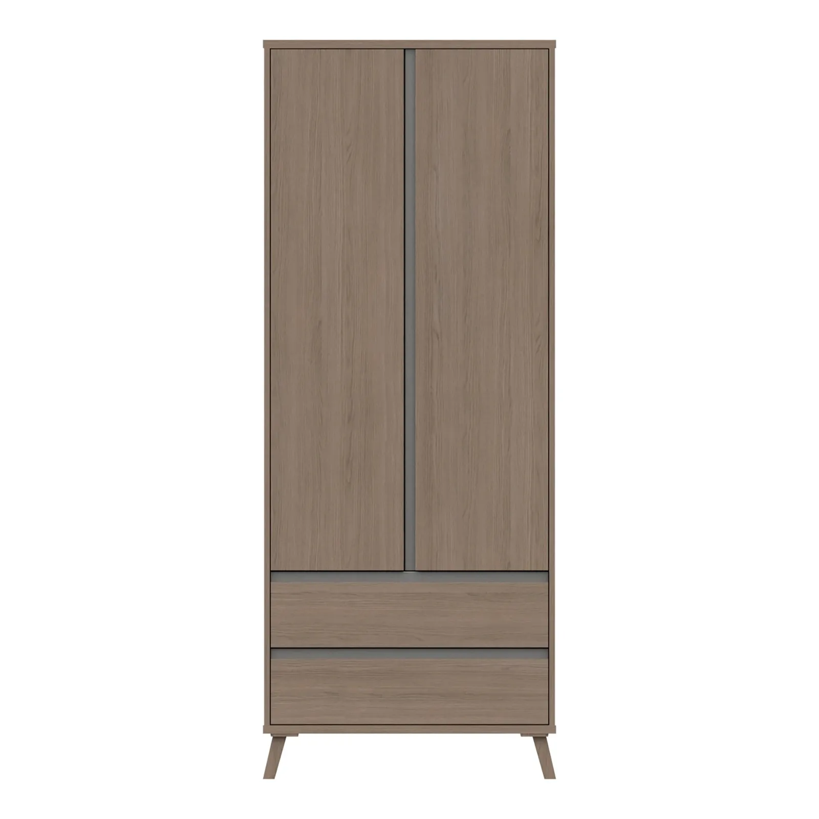 Jenson 2 Door Combi Wardrobe Grey