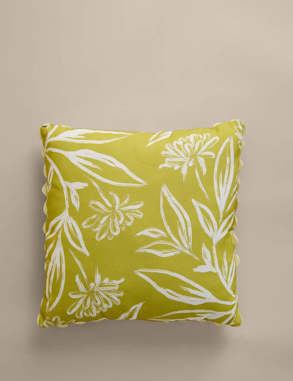 M&S 2 Pack Floral Outdoor Cushions Yellow Mix