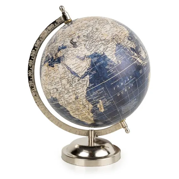 Blue Globe Ornament 2