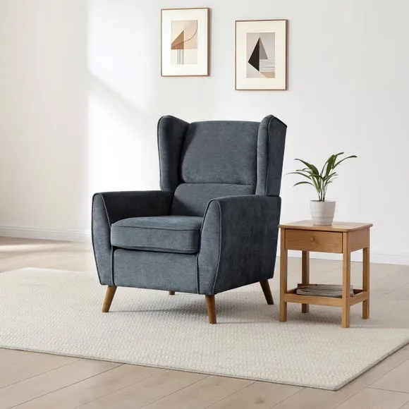 Levi Chenille Wing Chair