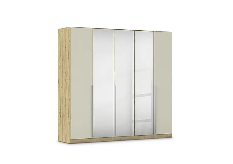Freja 226cm 5 Door Hinged Decor Wardrobe With Mirror Doors