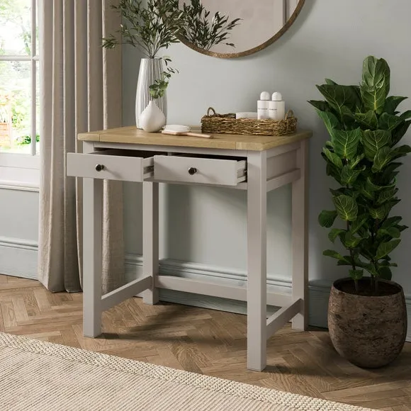 Olney 2 Drawer Compact Dressing Table 2