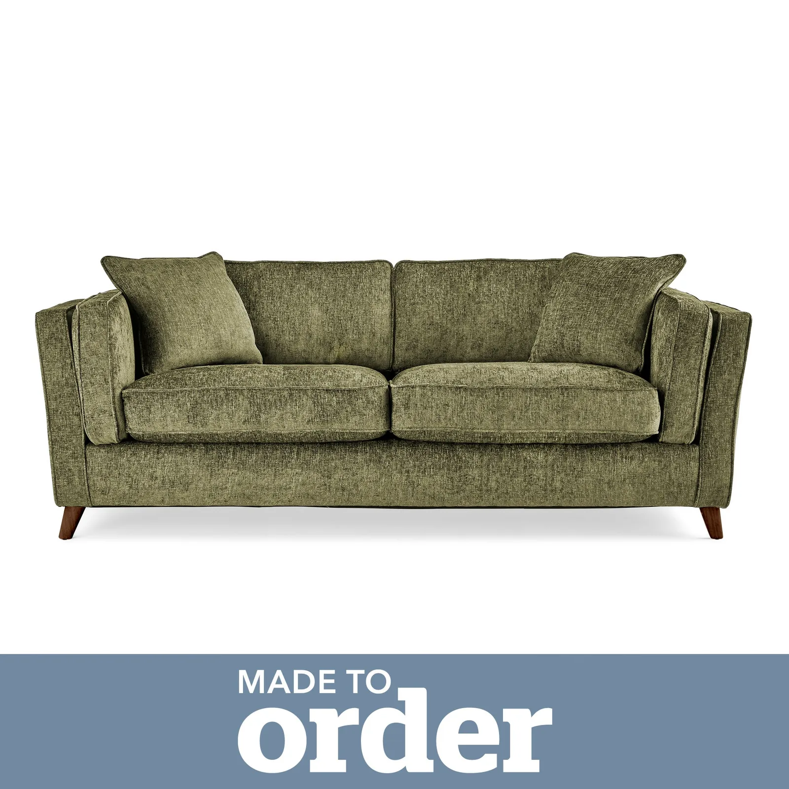 Arabella 3 Seater Sofa Luxury Chenille Premium Chenille Olive