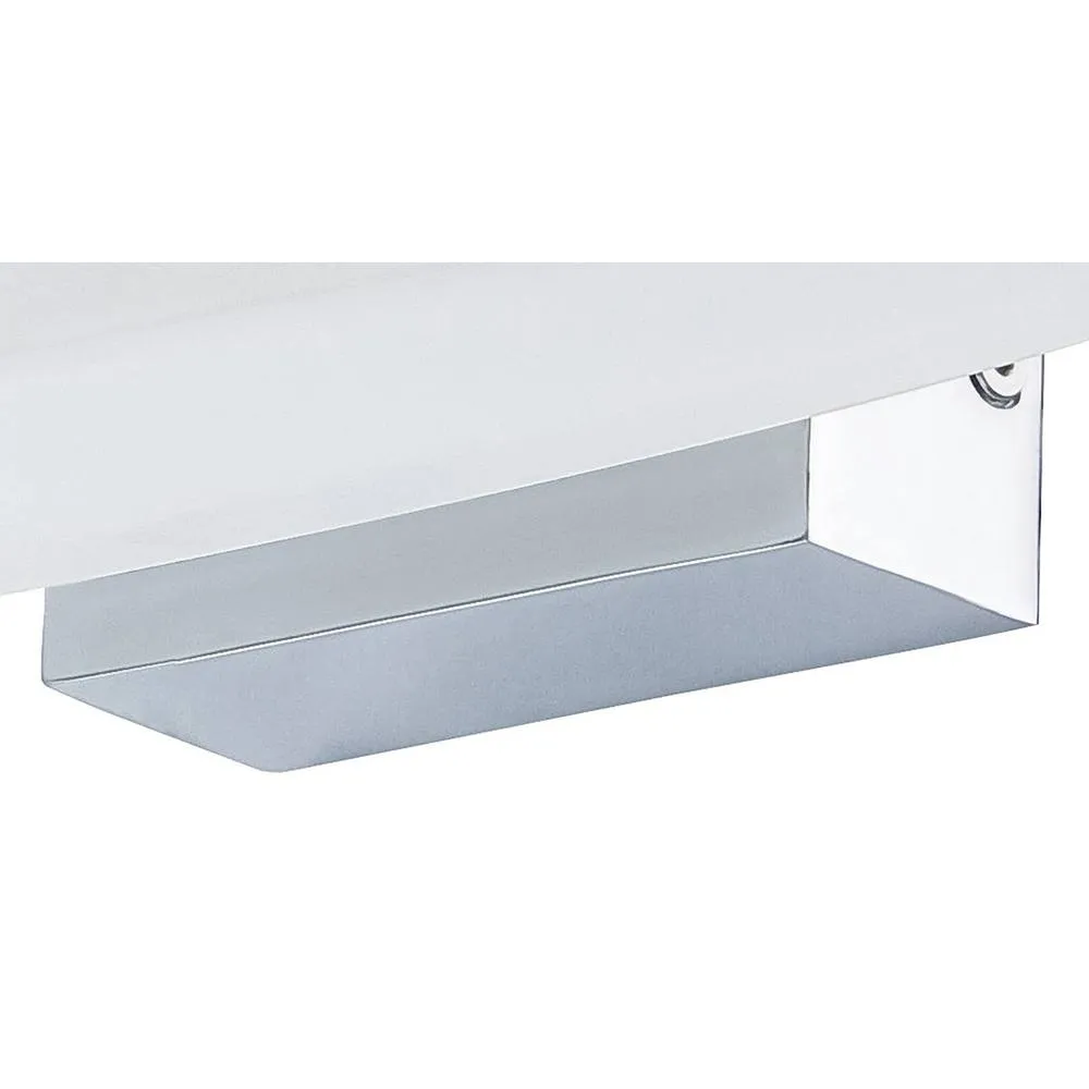 Netlighting Ola Wall Lamp 6W LED Oval 3000K IP44 450lm Chrome Frosted Acrylic in Silver 3