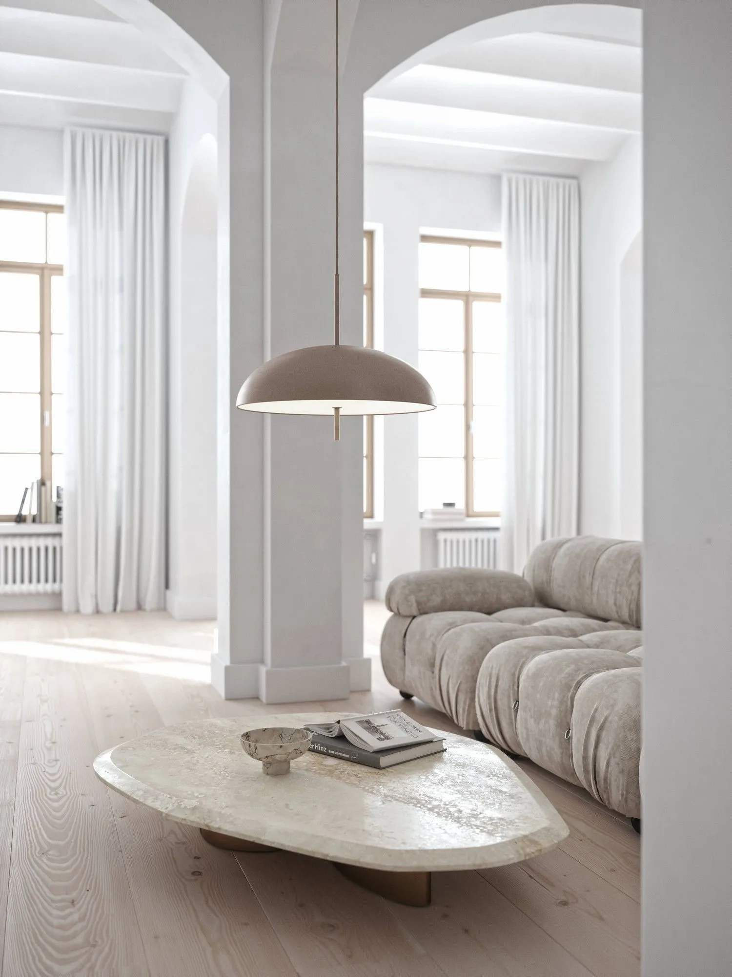 Nordlux Premium Indoor Pendant Light Brown Metal E27 Diffused - Mains Powered, IP20 4