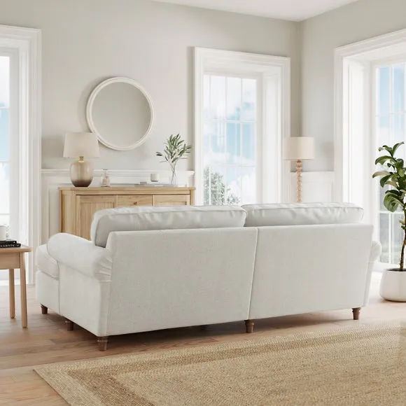 Flori Chenille Soft Texture Corner Chaise Sofa 2