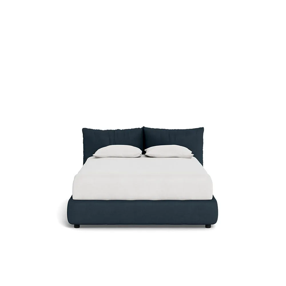 Heal's Pillow Bed Double Siena Cotton Deep Sea