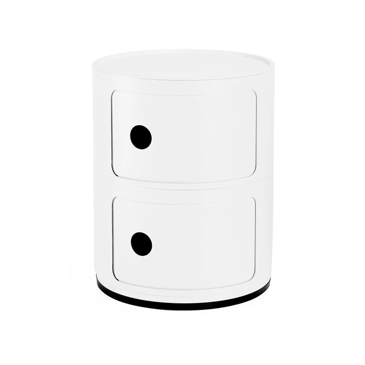 Kartell Componibili Recycled 2 Element Table, White Plastic | Barker & Stonehouse 3