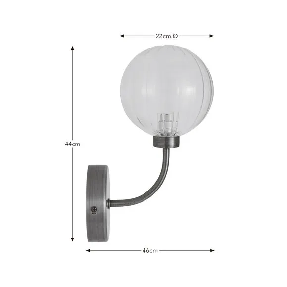 Luxe Ribbed LED Wall Light 6