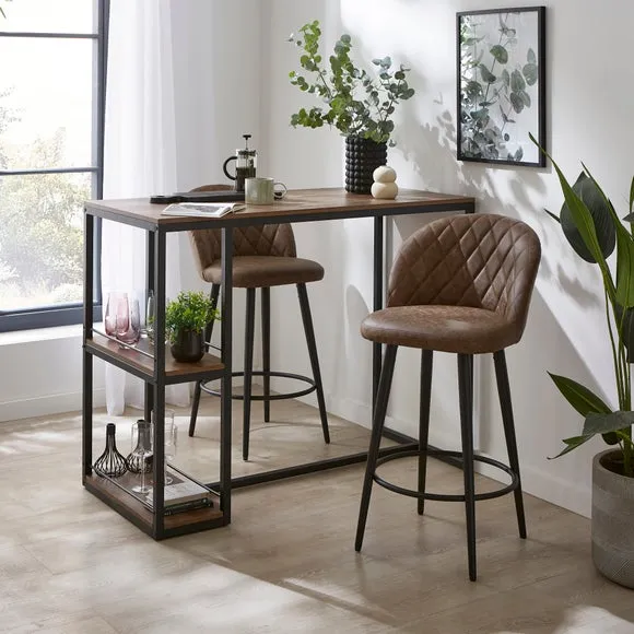 Astrid Bar Stool, Faux Leather 2