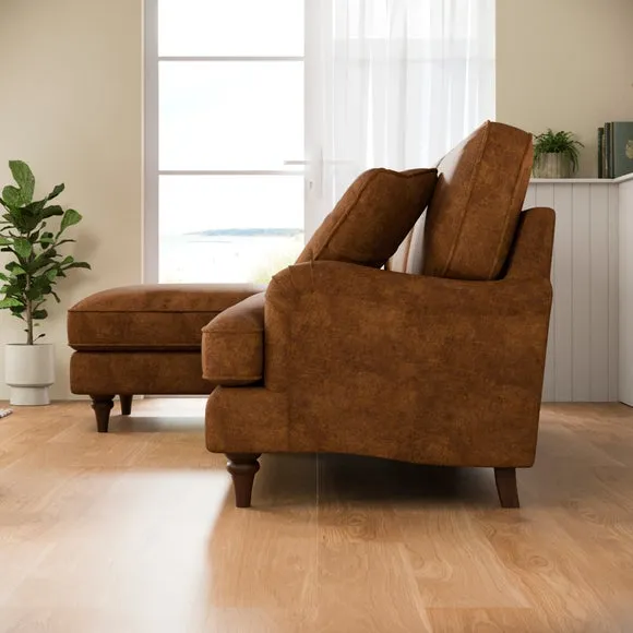 Beatrice II Relaxed Faux Leather Corner Storage Sofa Bed 3