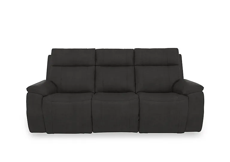 Aero Fabric 3 Seater Power Recliner Sofa with Power Headrests and Heated Seats - Manhattan Indigo - Sofas and Armchairs - In Time for Christmas