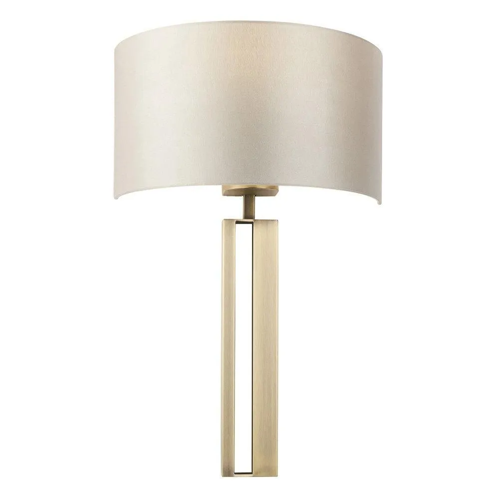 Netlighting 'MACERATA' Dimmable Stylish Contemporary Indoor Fabric Wall Lamp in Yellow