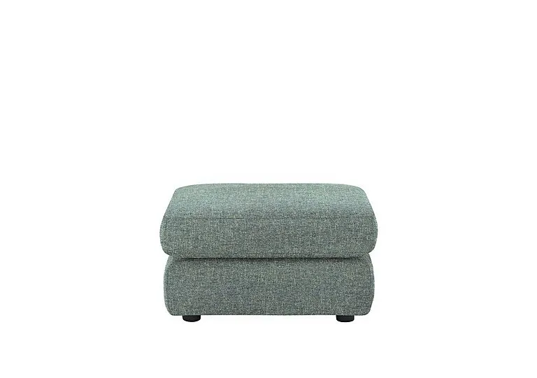 Avon Fabric Storage Footstool - Dapple Kingfisher