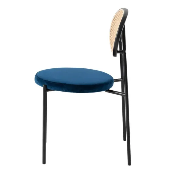 Fusion Living Paris Velvet Dining Chair 4