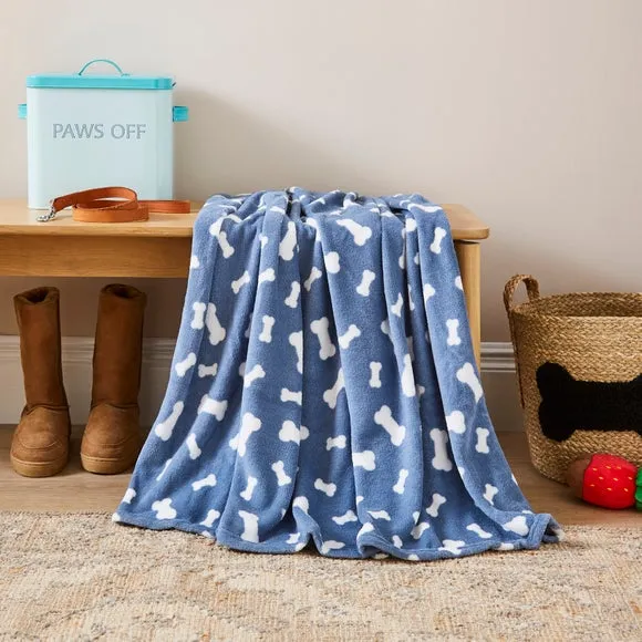 Bone Print Throw Blanket 130cm x 170cm