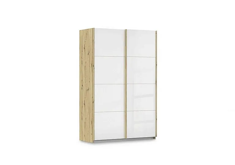 Freja 136cm 2 Door Sliding Glass Wardrobe