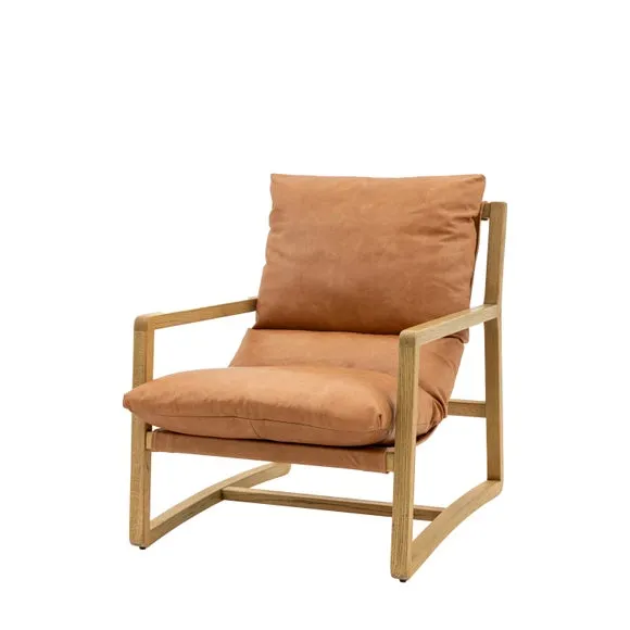 Davis Leather Lounge Chair 6