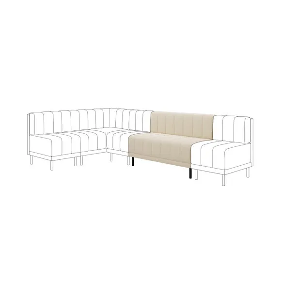 Amali Long Dining Bench, Boucle