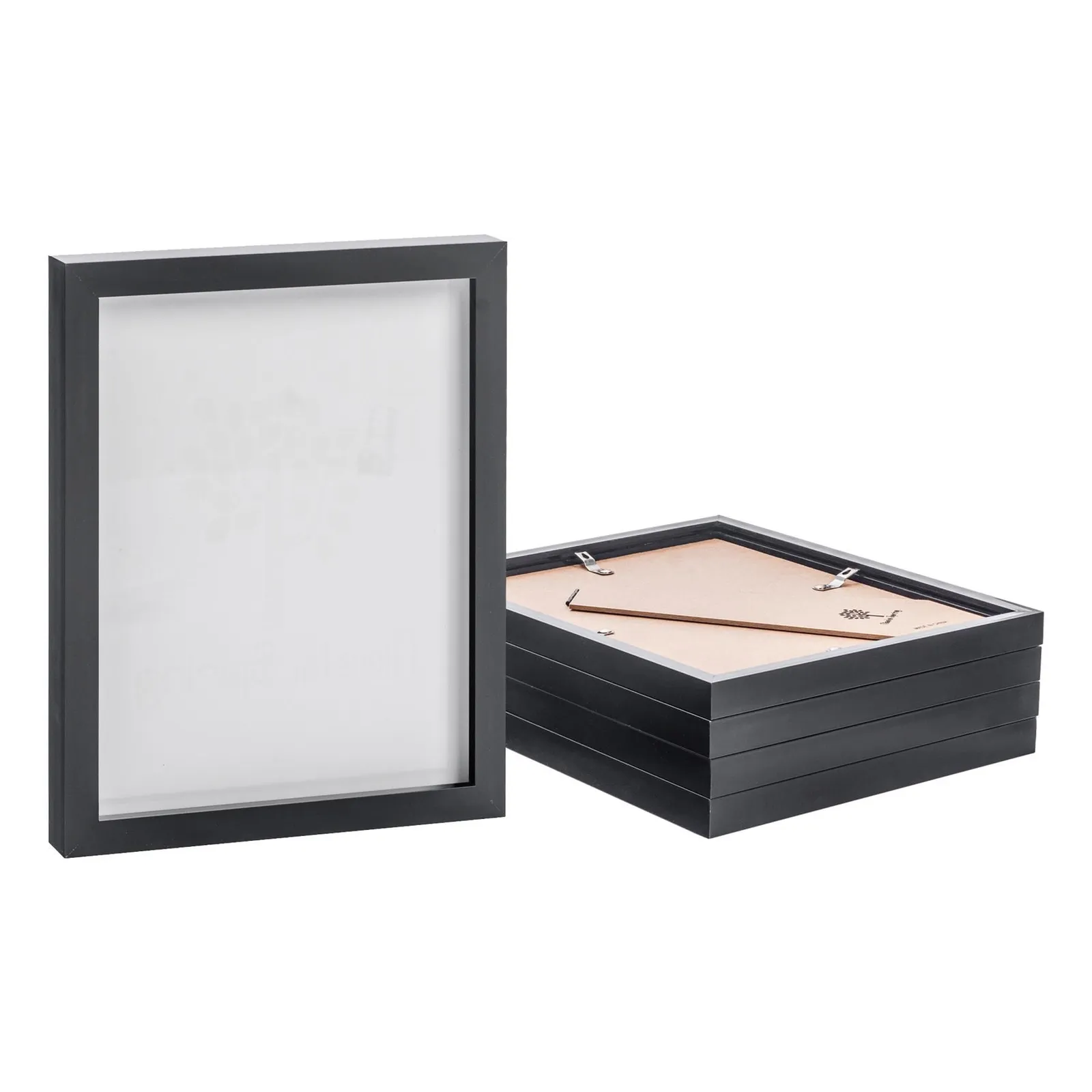 Nicola Spring Photo Frames - 8" x 10" - Pack of 5 in Black