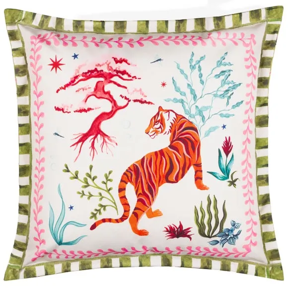 Tiger Dream Outdoor Square Cushion