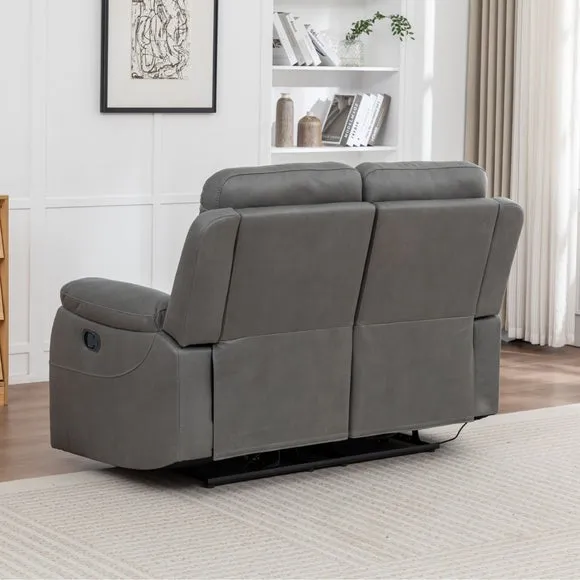 Aviemore Faux Leather 2 Seater Manual Reclining Sofa 3