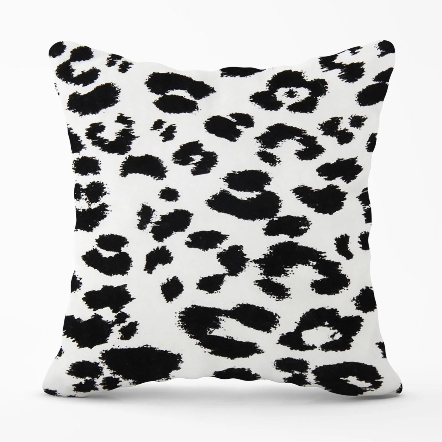 Warren Reed - Designer Black Leopard Print Outdoor Cushion
