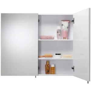 Croydex Dawley Double Door White Bathroom Cabinet - 670 x 600mm 2