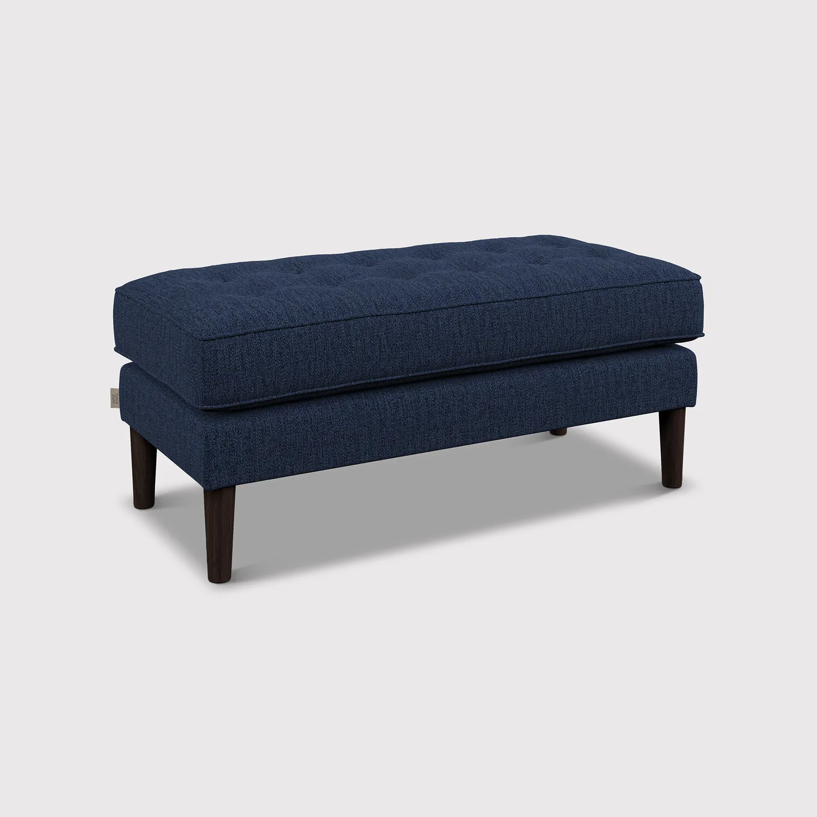 Orla Kiely Ebben Footstool, Navy Fabric | Barker & Stonehouse 1