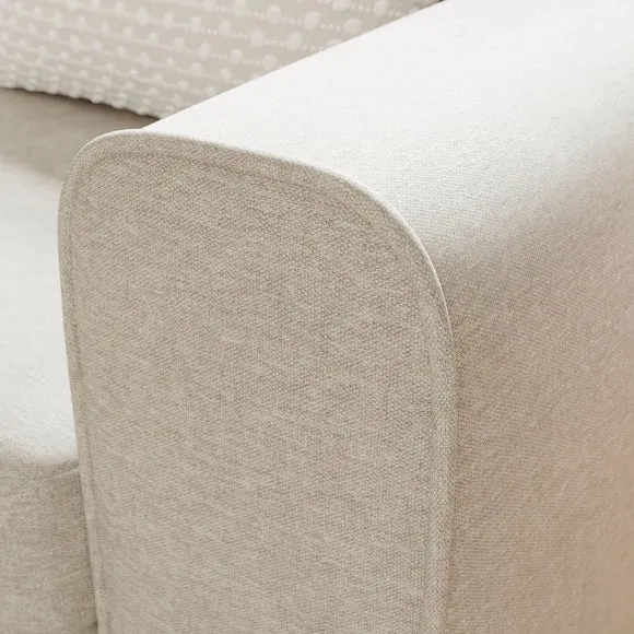 Abel Vintage Soft Chenille Corner Sofa 4