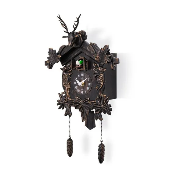 Acctim Lindau Antique Bronze Cuckoo Clock, Brown 3