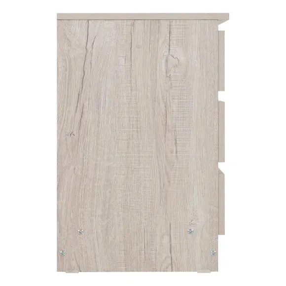 Return - Walker 3 Drawer Bedside Table, Urban Snow 5