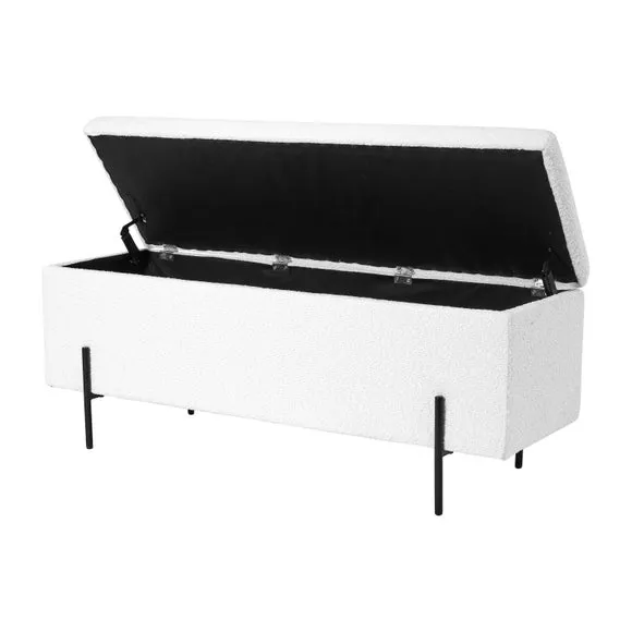 Catania Boucle Storage Bench 4