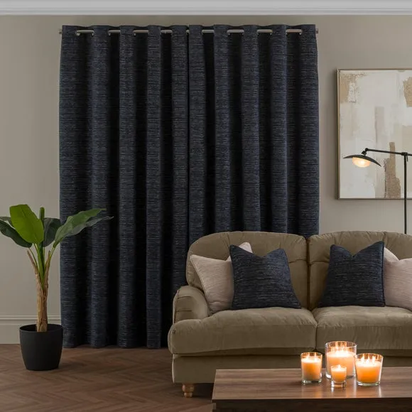 Hemmingway Chenille Eyelet Curtains 5