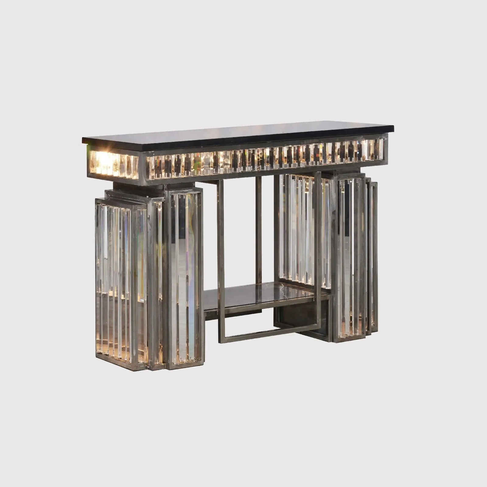 Timothy Oulton Rex Console Table, Neutral Marble | Barker & Stonehouse