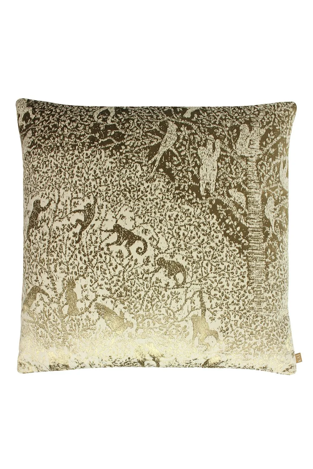 KAI Tilia Exotic Jacquard Cushion in Gold